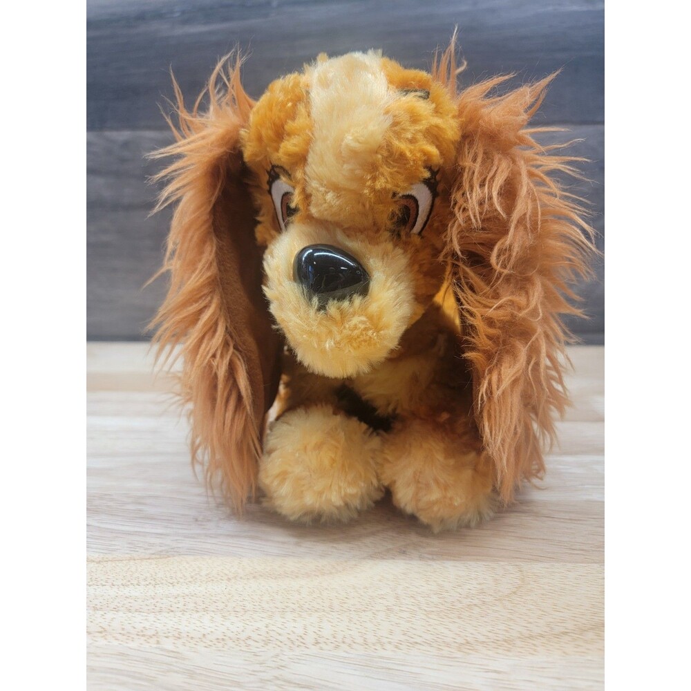 Disney Parks Authentic Lady and The Tramp Lady 11” Plush Dog Tag Soft Stuffed